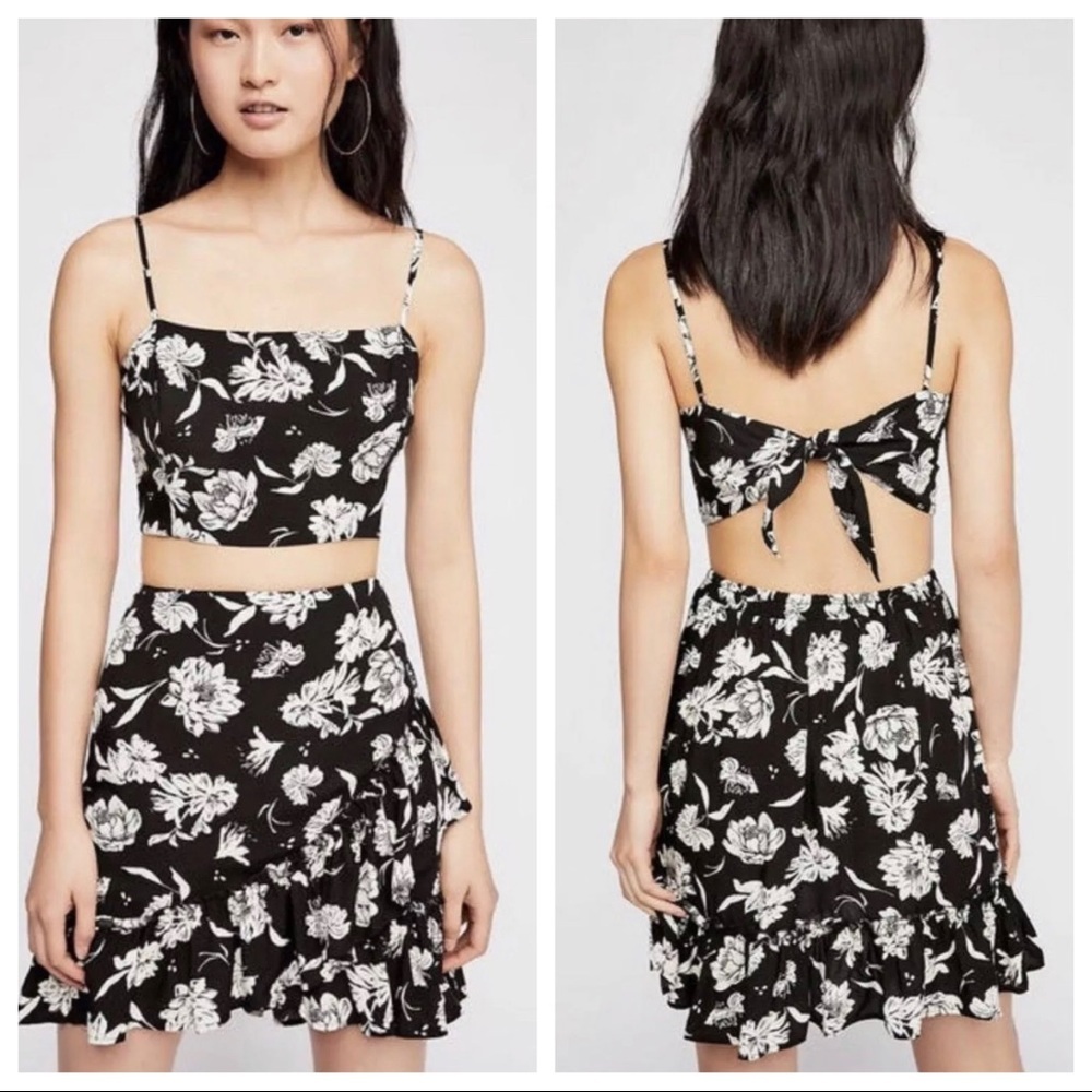 NEW FREE PEOPLE IVE GOT A FEELING SET SKIRT / TOP Z118-4